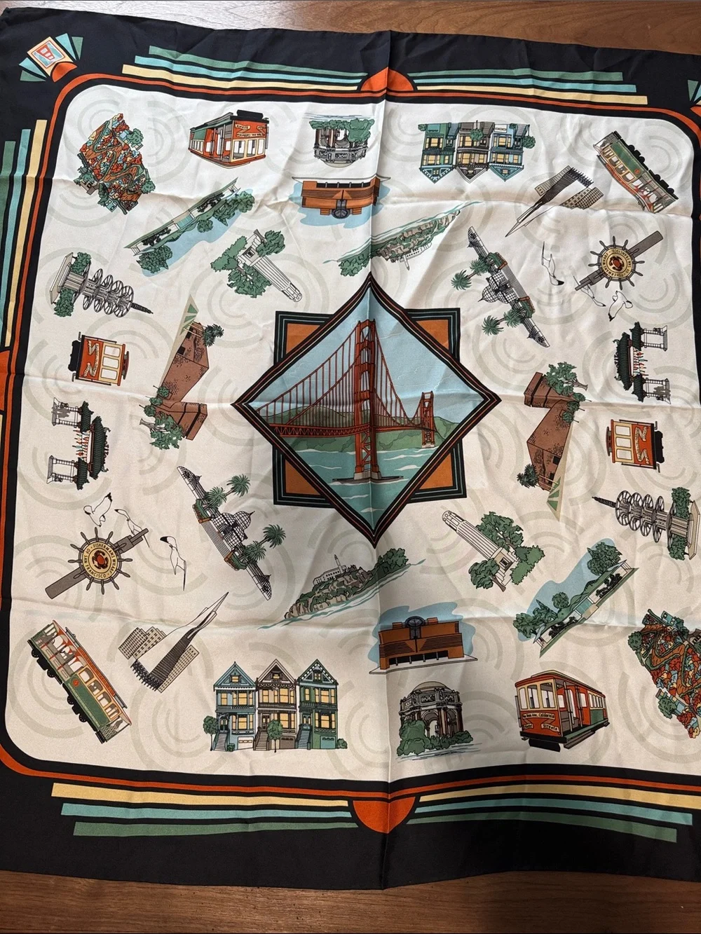 Swiss silk company silk scarf